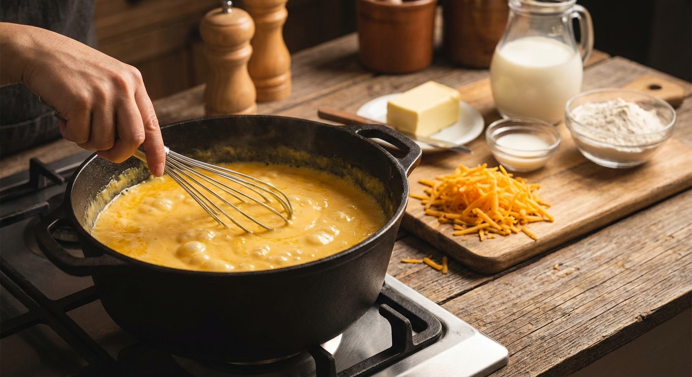 치즈 소스 만드는 과정