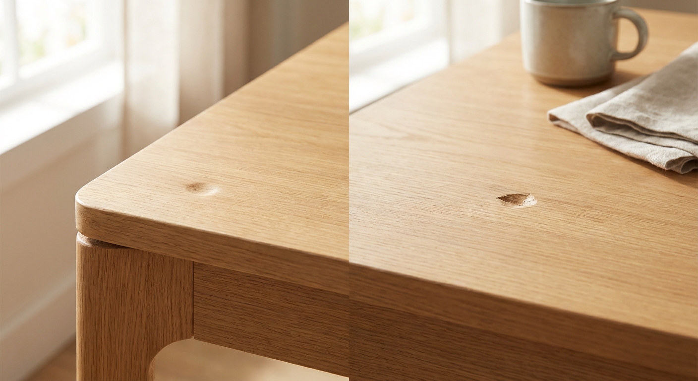 원목 가구 찍힌 자국, 다리미로 간단하게 복원하는 법