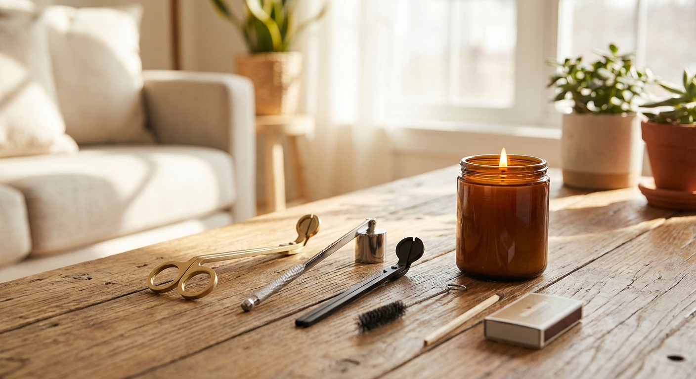 다양한 향초 관리 도구 비교