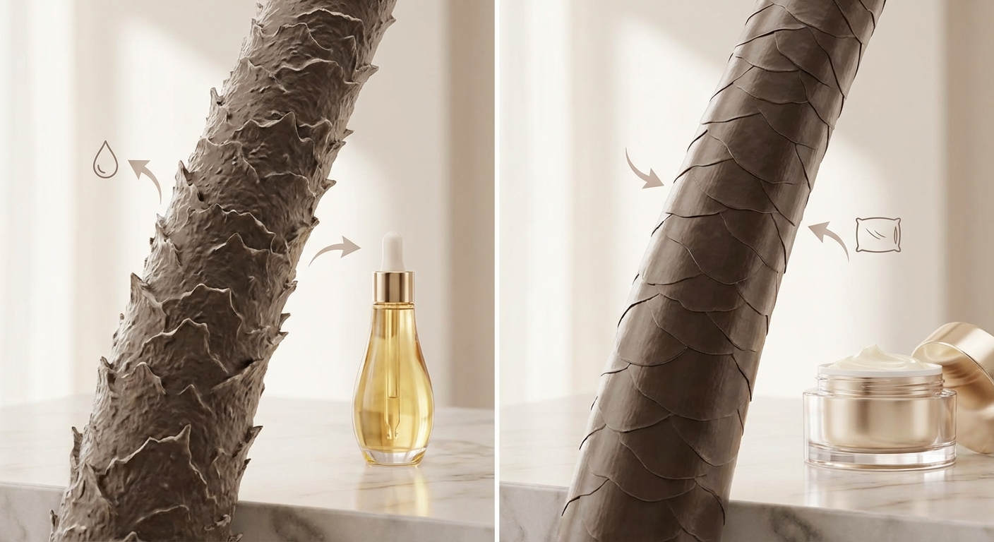 큐티클 열림과 닫힘 설명 그래픽