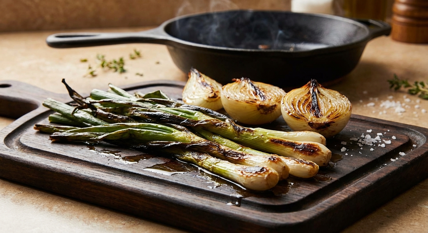 파, 양파 등을 태워서 육수 내는 이유