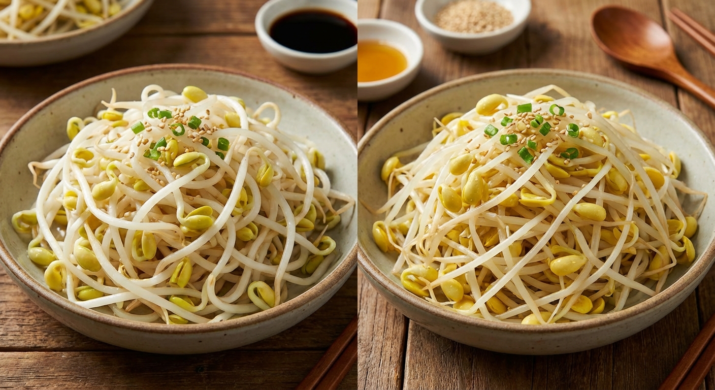 숙주 vs 콩나물, 닮은 듯 다른 두 식재료 완벽 비교