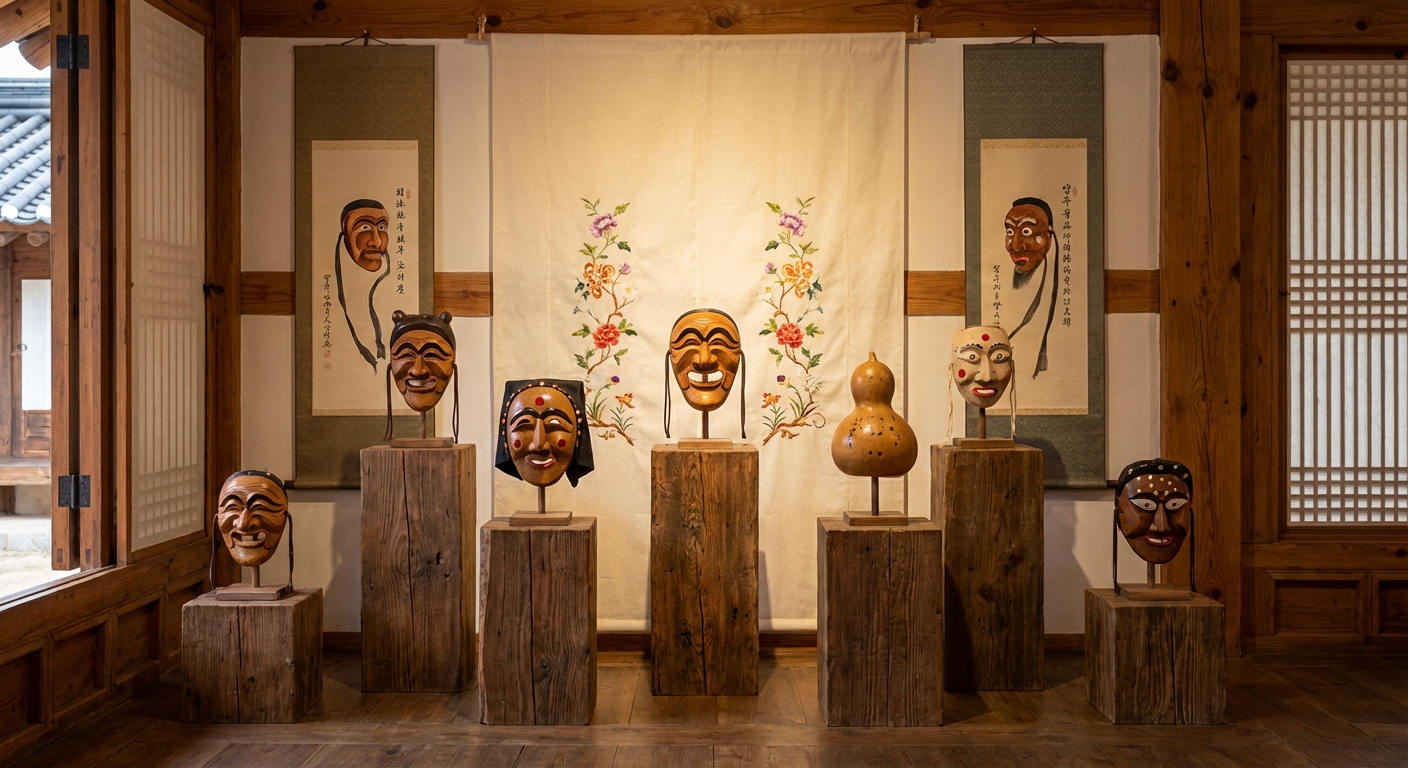 다양한 탈춤 탈의 종류