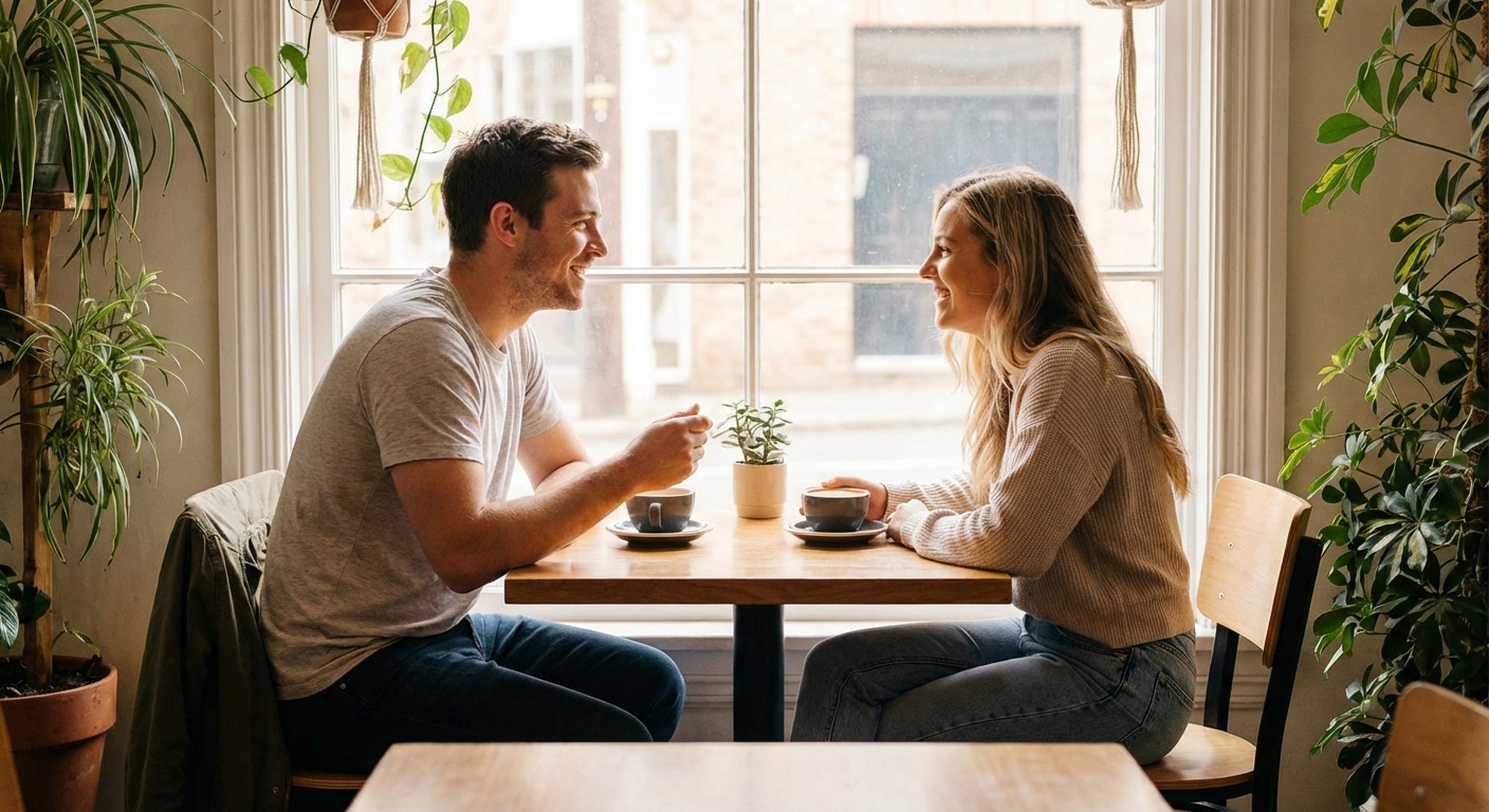 대화하는 두 사람의 모습