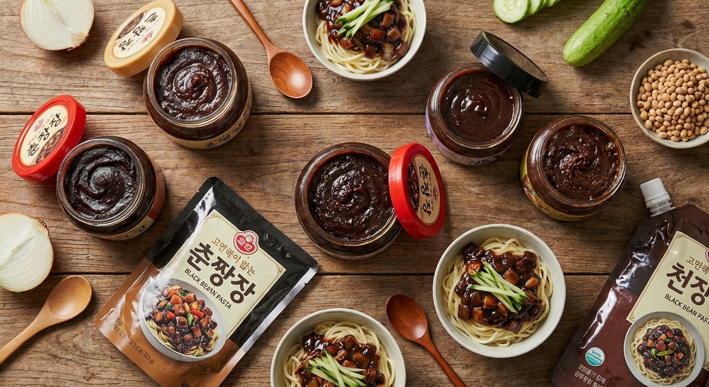 다양한 춘장 제품 비교