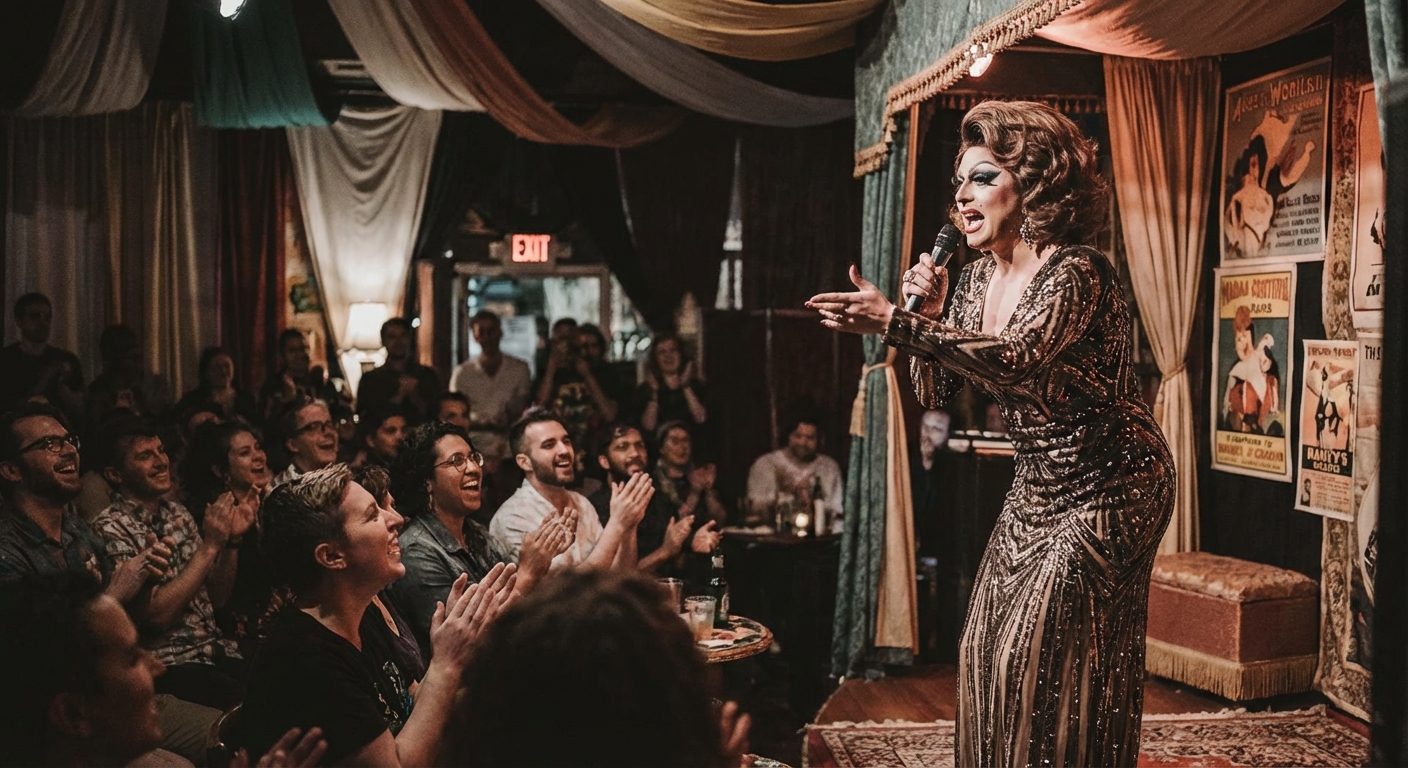 드랙퀸 립싱크 퍼포먼스