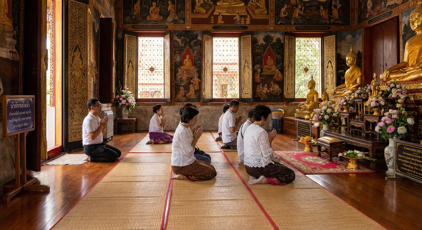 태국 사원 내부 예절 안내