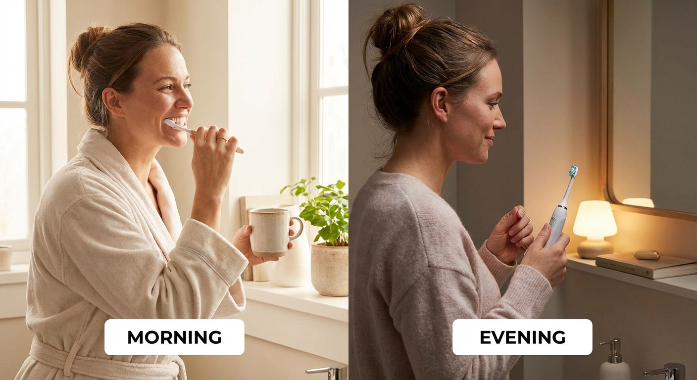 아침 저녁 구강 관리 루틴