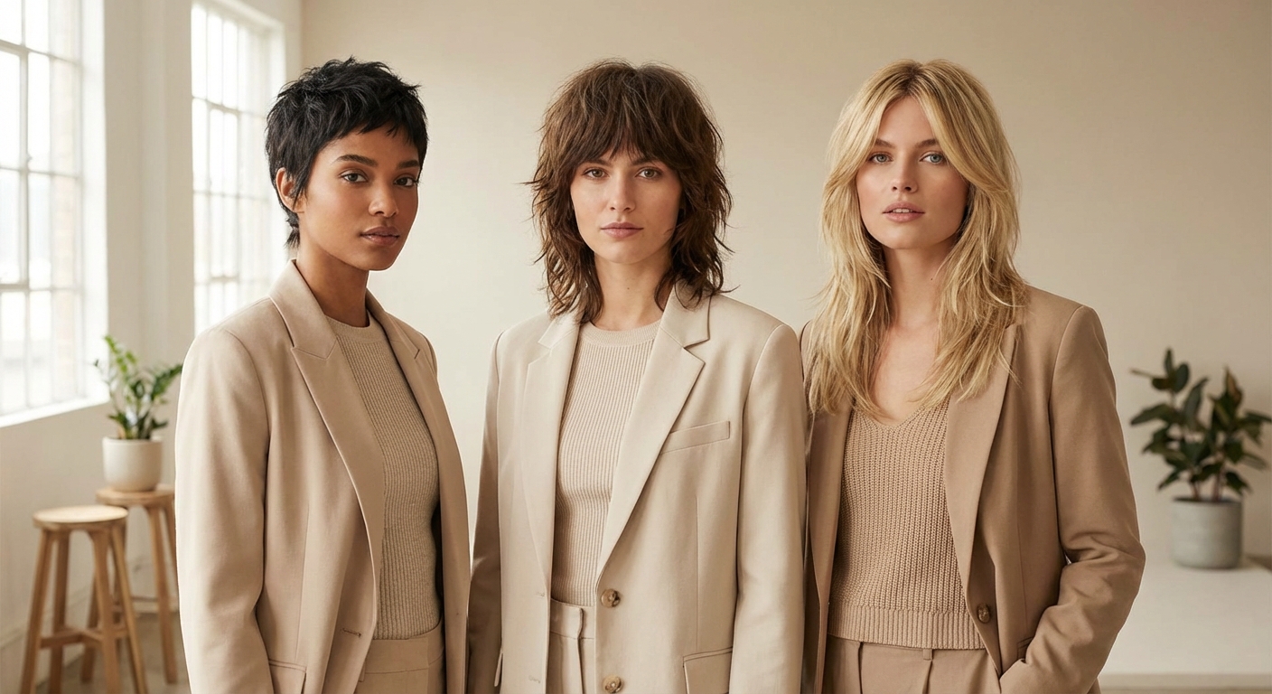 여성과 남성 모두 잘 어울리는 헤어스타일: 울프컷