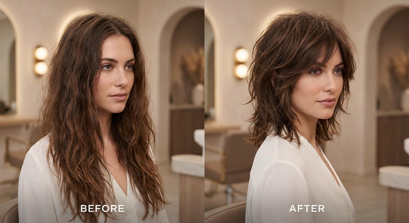 허쉬컷 관리 전후 비교 사진