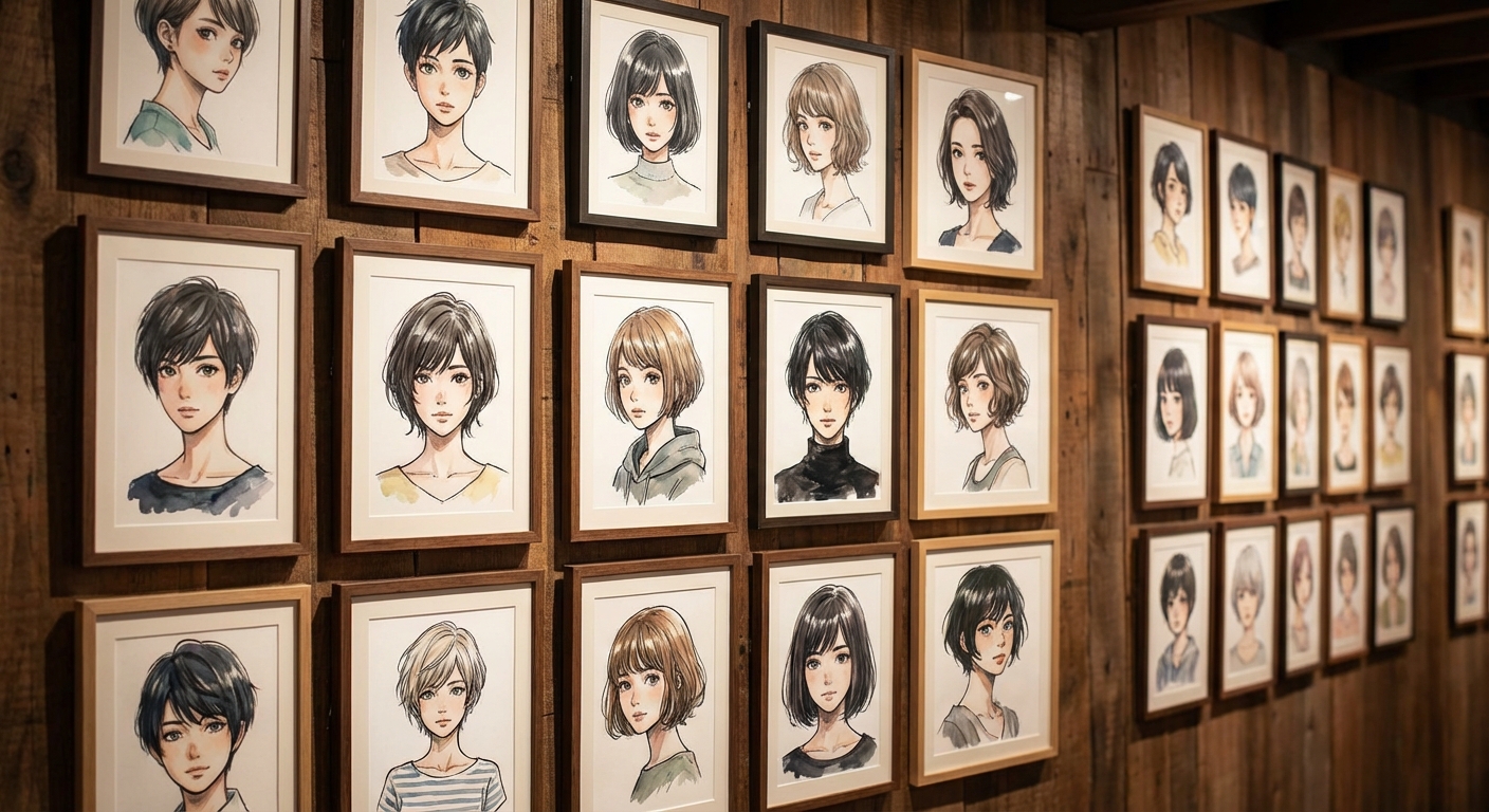 단명헤어 뜻 알아보기 — 애니메이션에서 시작된 비극 캐릭터 헤어 스타일