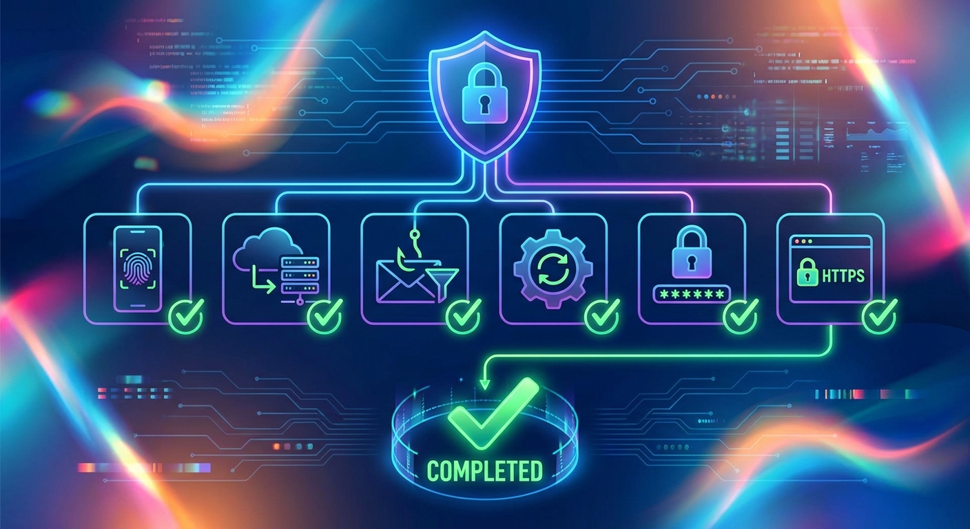 개인정보 보안 체크리스트 인포그래픽