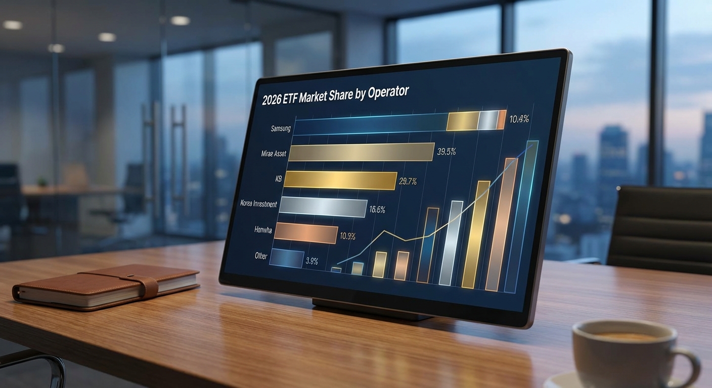 2026년 국내 ETF 운용사별 시장 점유율 그래프
