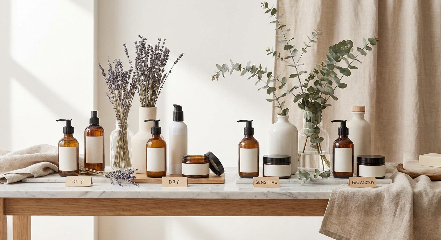 두피 타입별 추천 제품 디스플레이