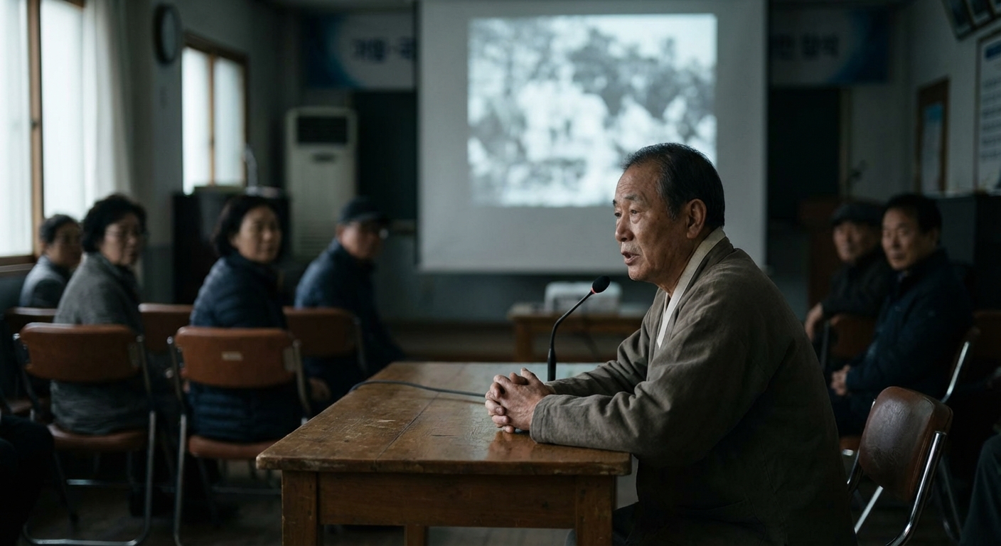 북한 인권 관련 다큐멘터리 스틸컷 또는 증언 현장