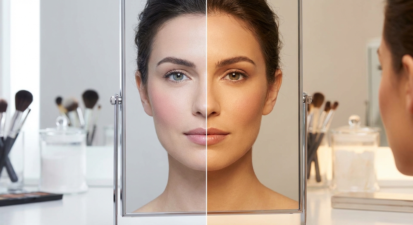 화장대 조명, 백색으로 해야한다