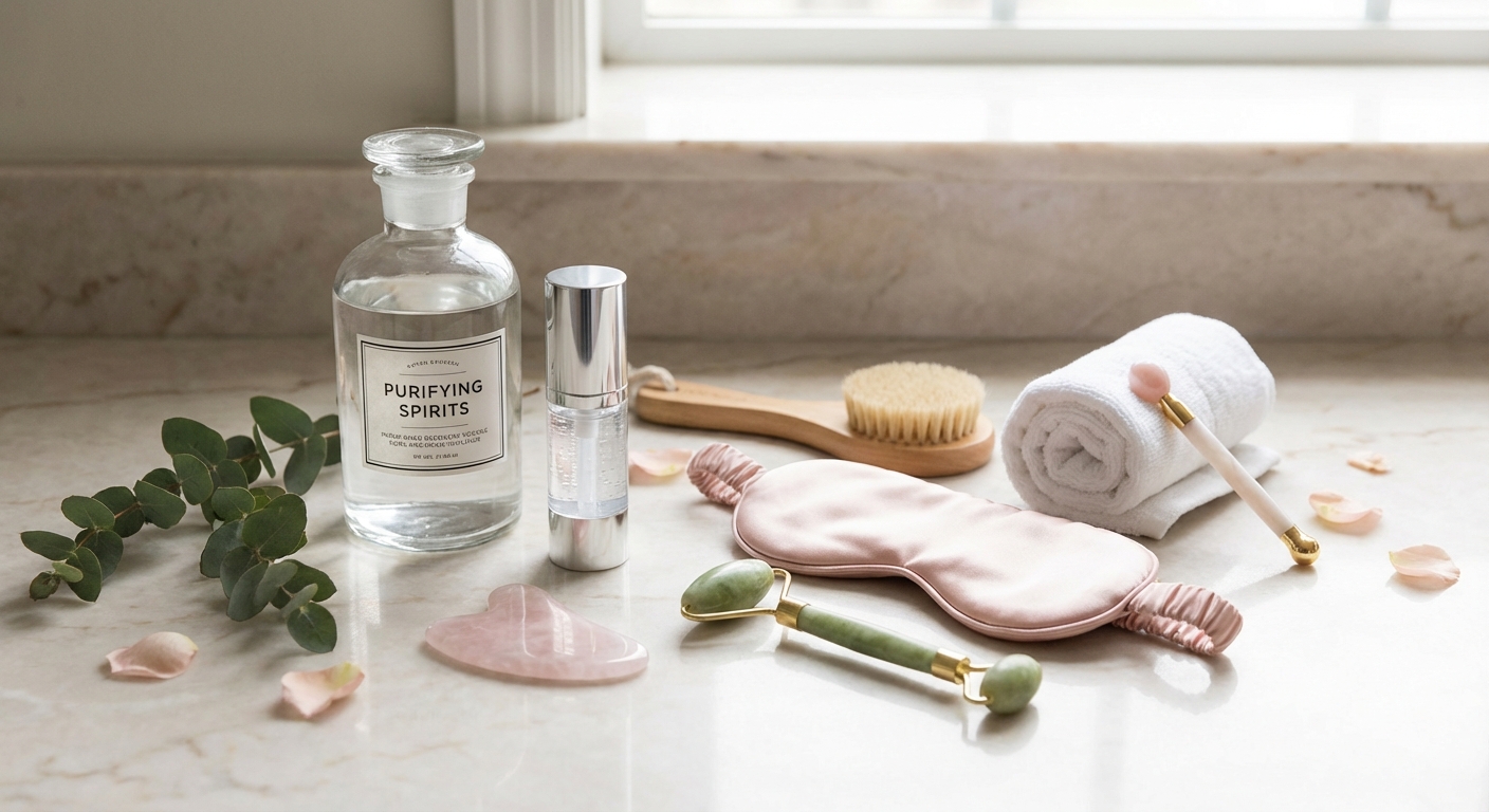 소독용 알코올과 복구 도구들