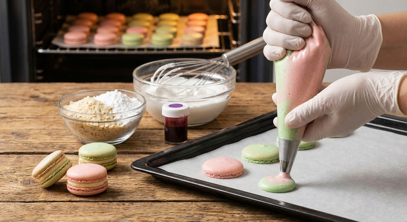 마카롱 제작 과정