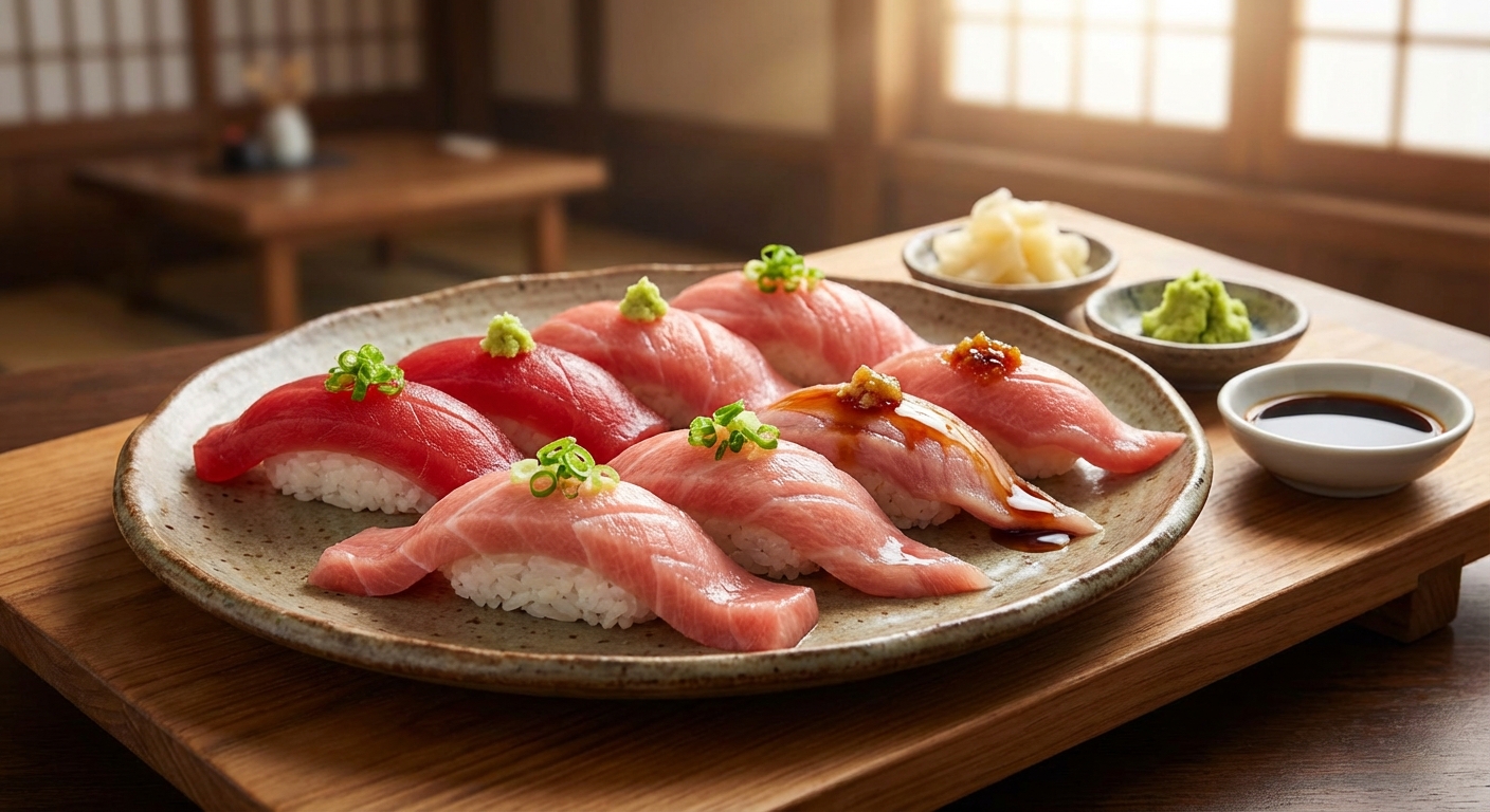 참치 부위별 초밥 모음