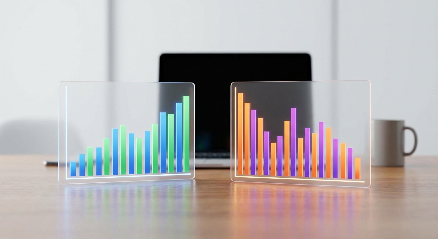 여론조사 그래프 비교