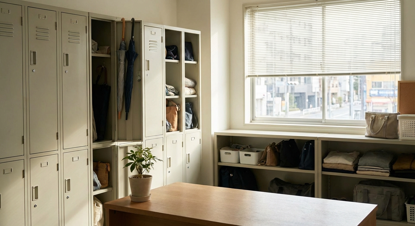 지하철 유실물센터 내부 보관함