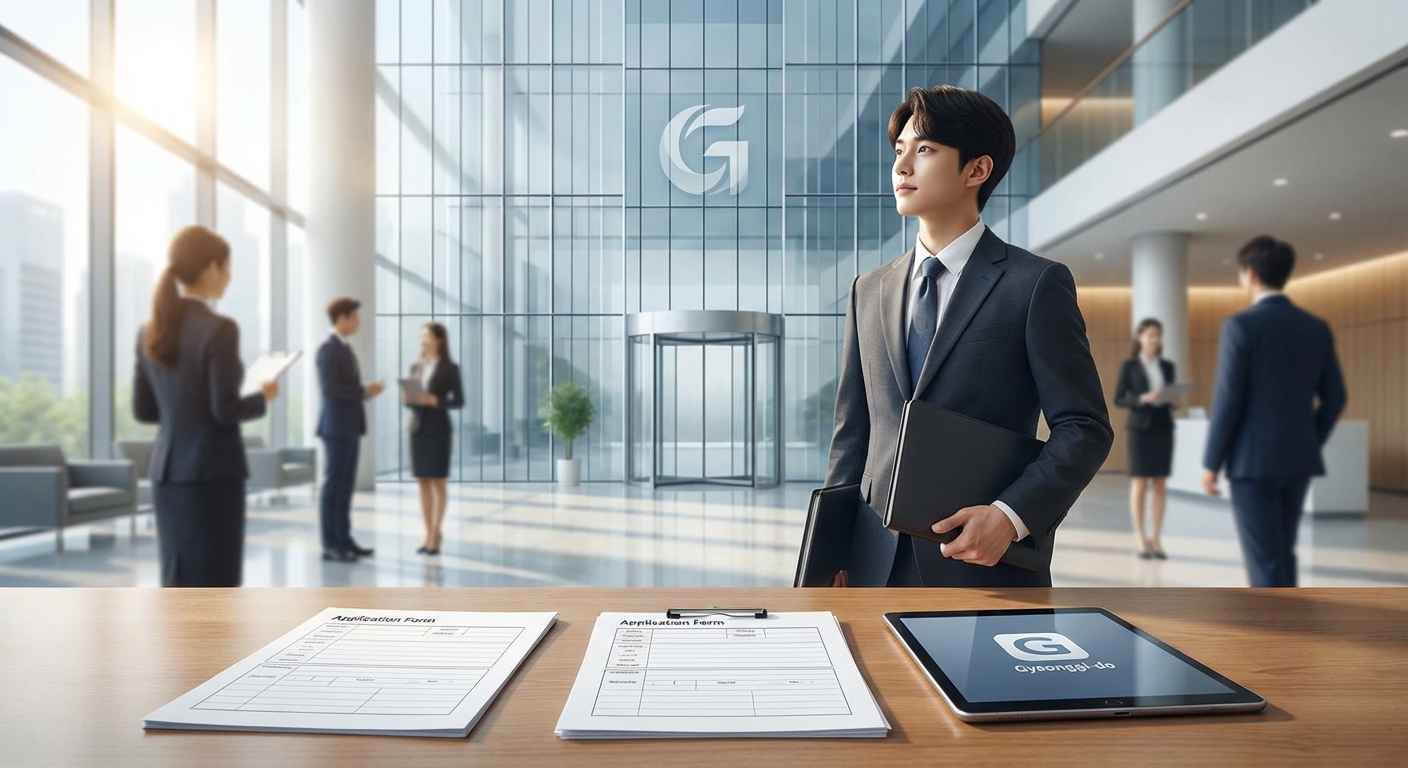 경기도 청년 면접 지원 제도 안내 포스터