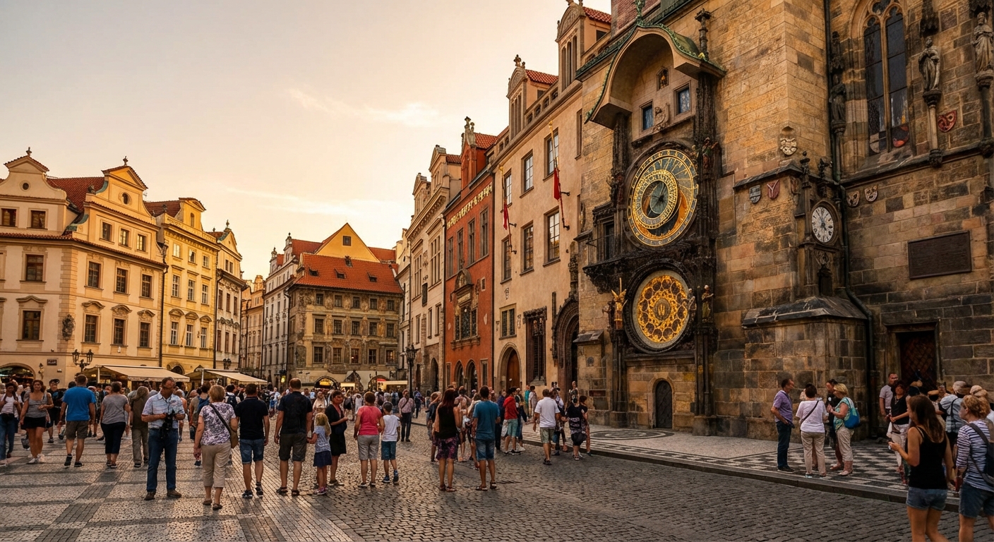 프라하 구시가지 광장 천문시계