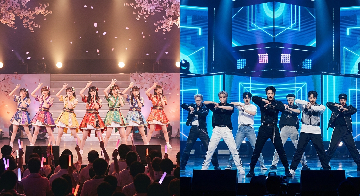 일본 아이돌 vs 한국 아이돌, 성장형과 완성형 문화의 차이점