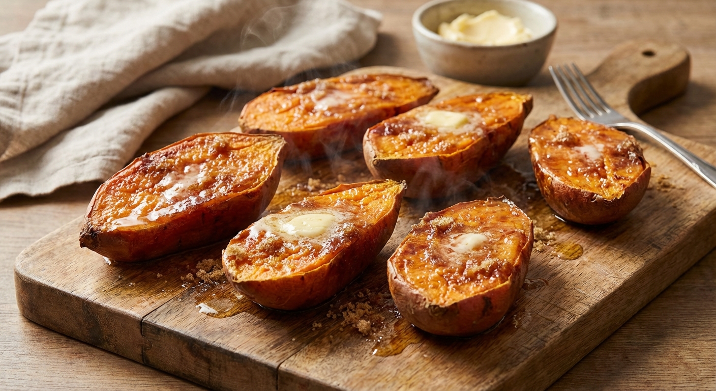 뒤집어진 고구마들