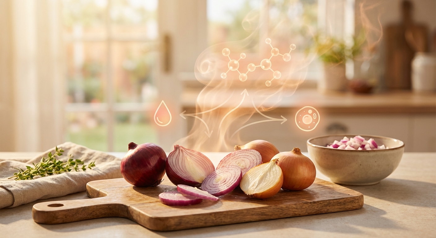 양파의 알릴 설파이드 성분 설명 인포그래픽
