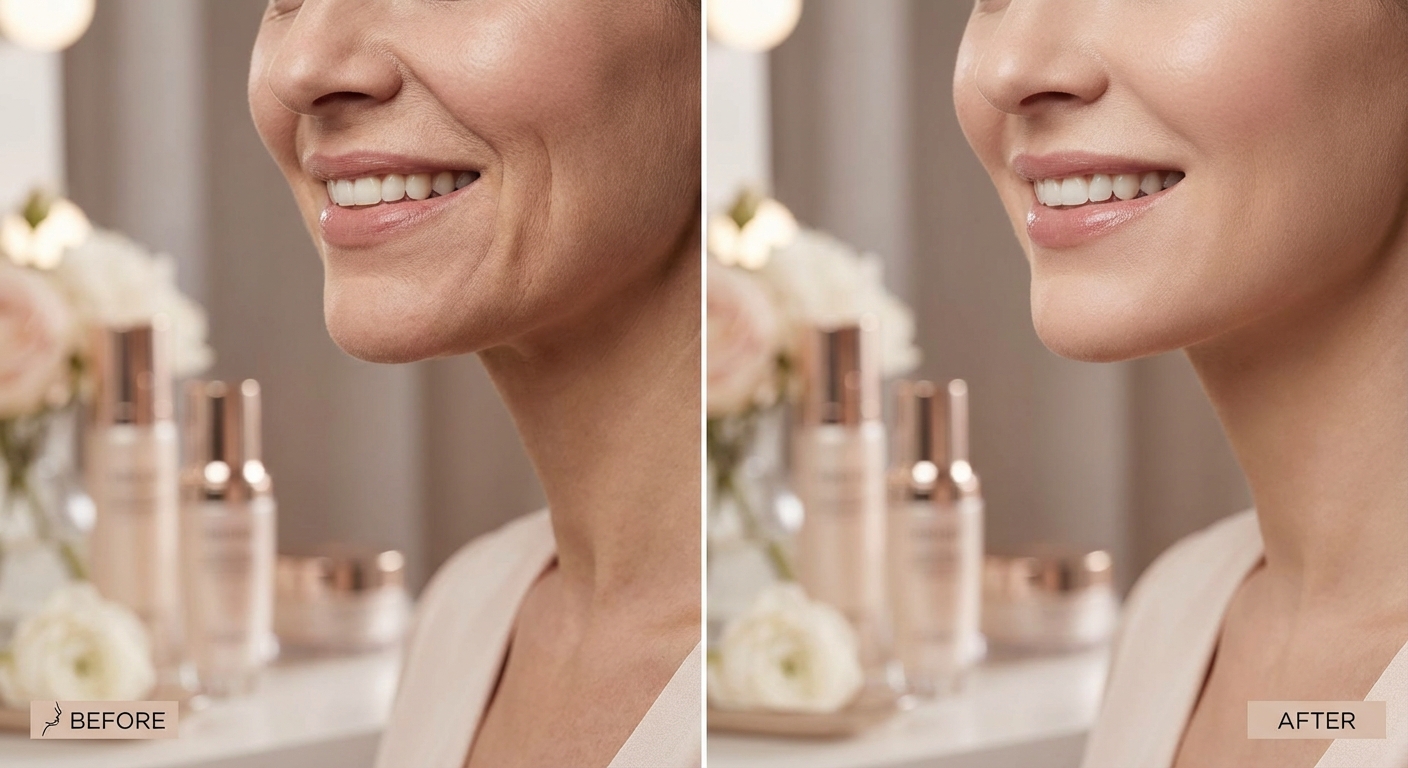 팔자주름 전후 비교 사진