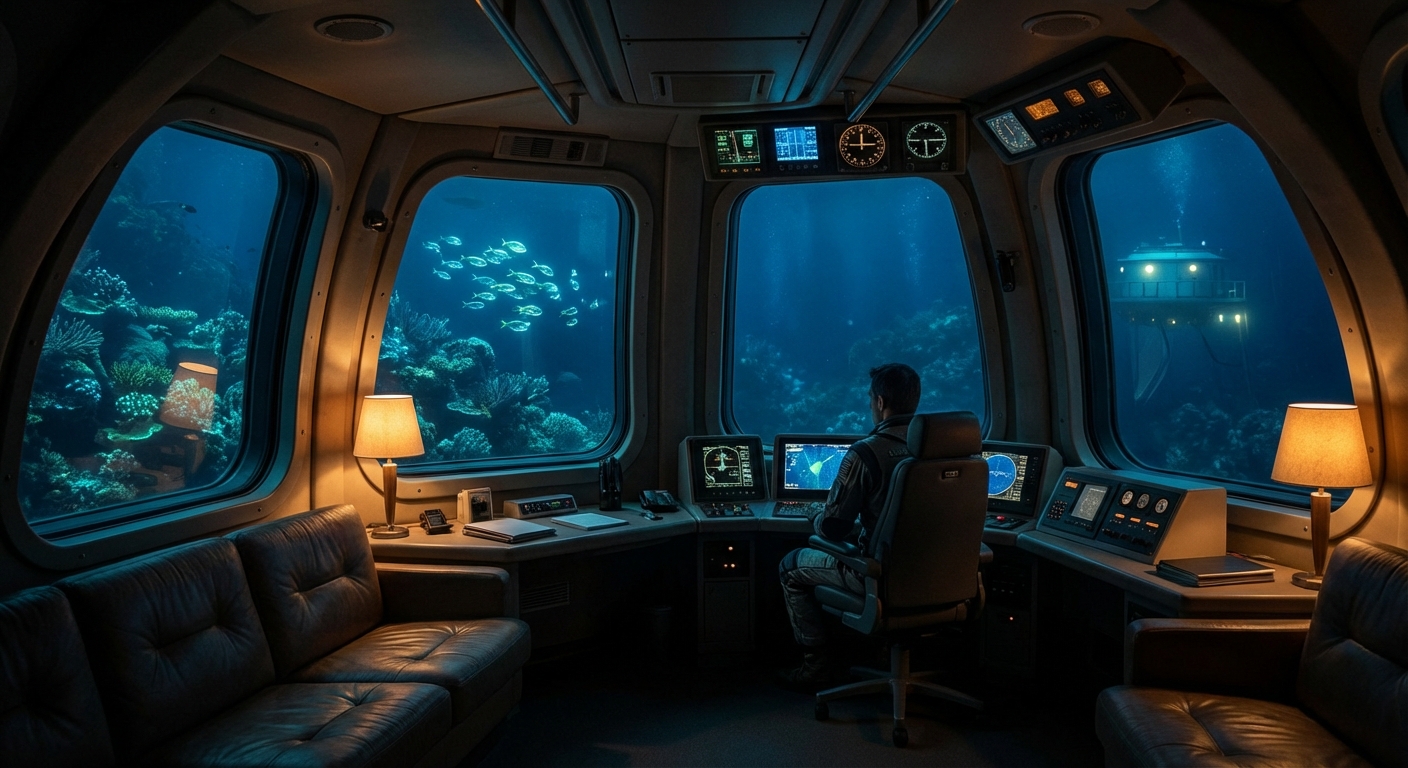 심해 잠수정의 내부 구조