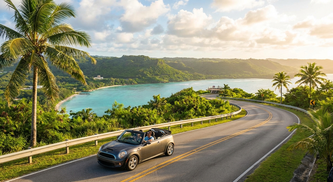 괌 렌터카 여행 장면