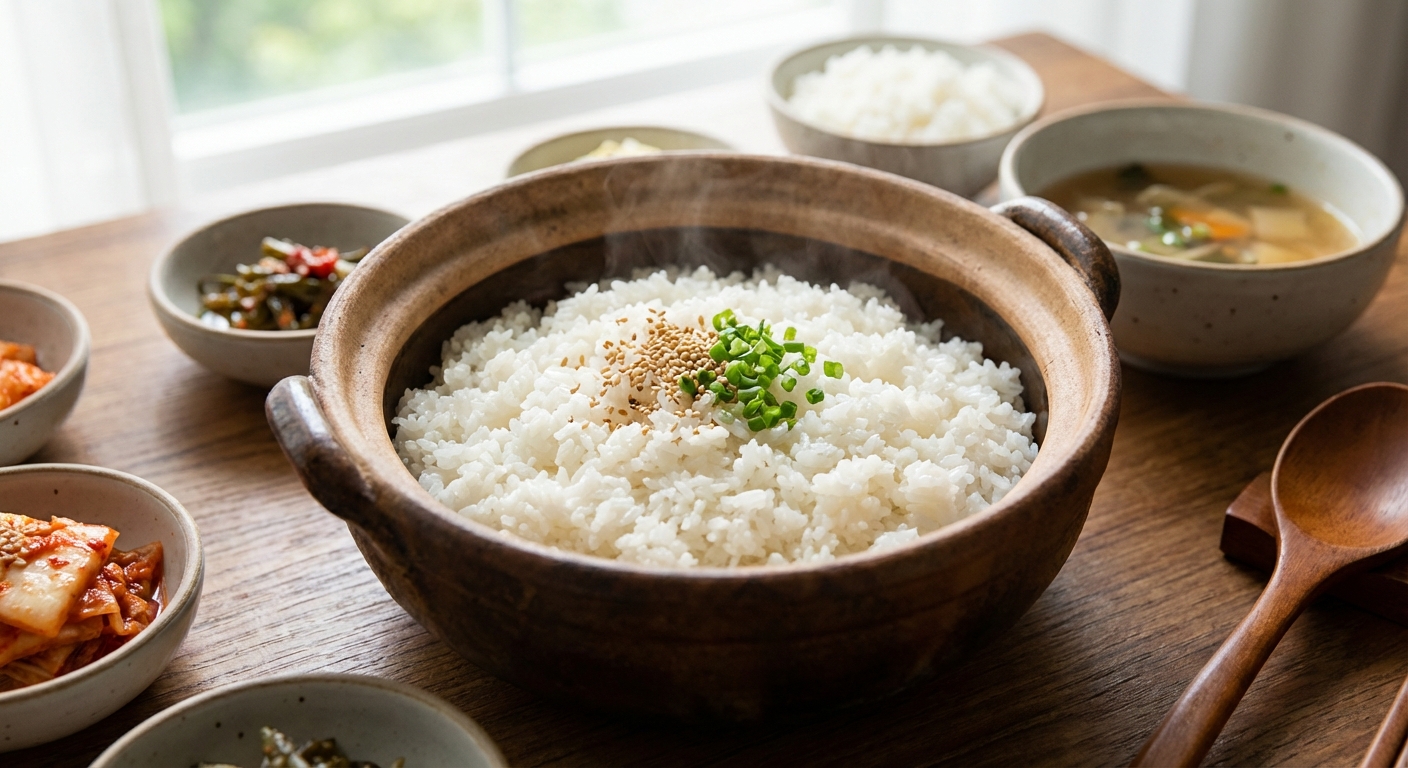 냄비에 지은 밥
