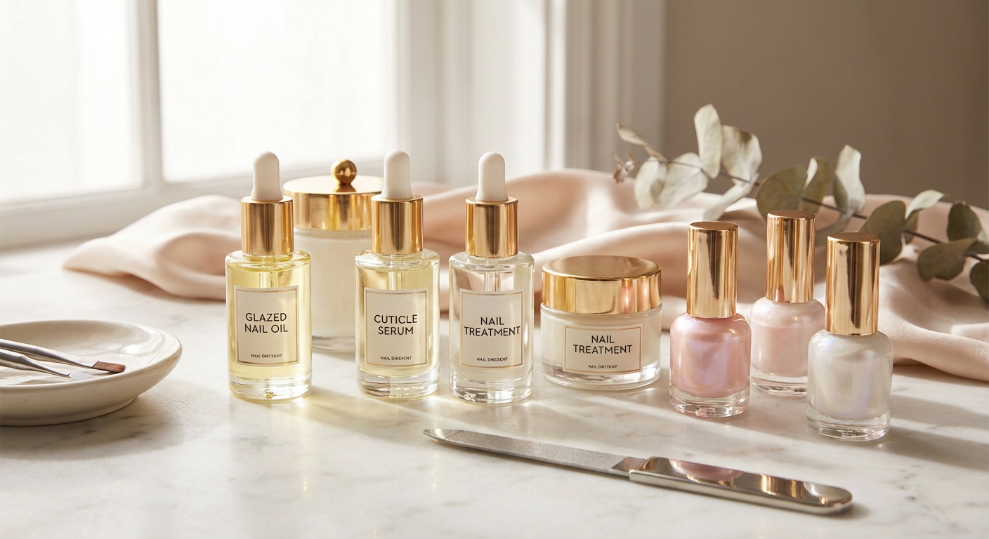 글레이즈드 네일 관리 제품들