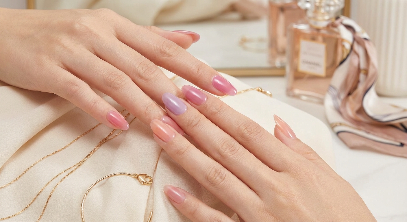 손톱 길이별 시럽 네일 스타일링