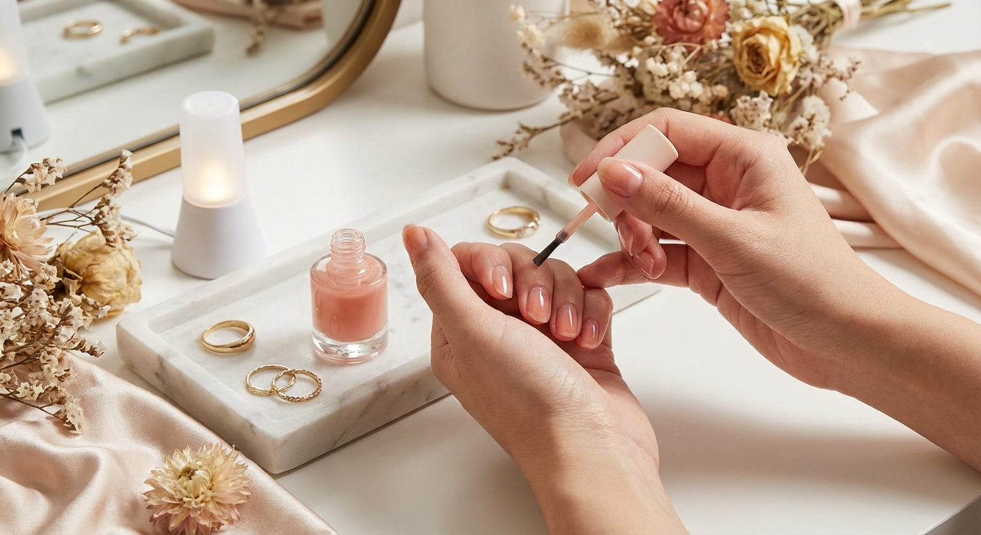 시럽 네일 셀프 시공 과정