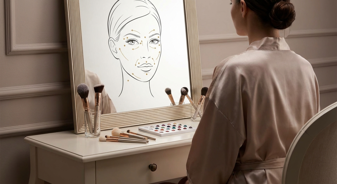 얼굴 위치별 점 메이크업 위치 가이드