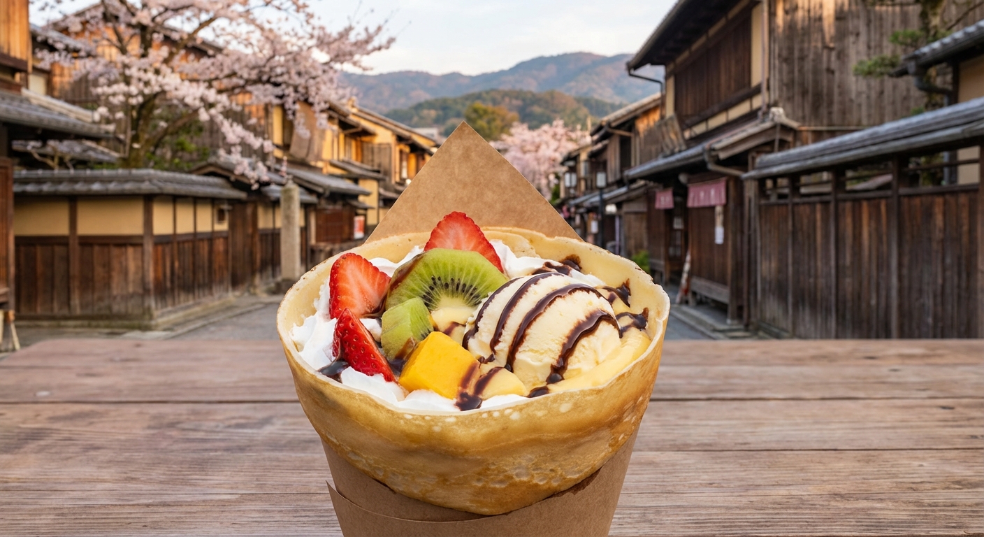 일본식 크레이프 단면