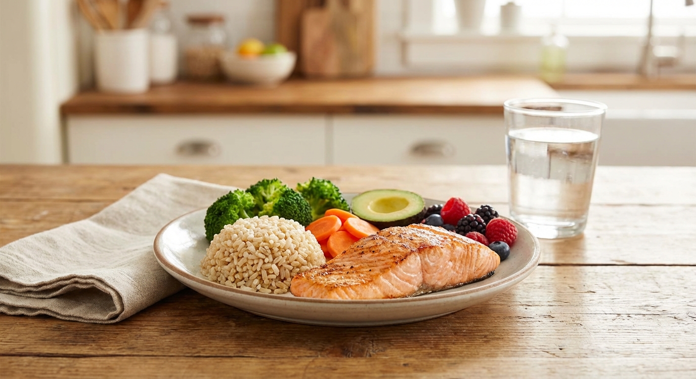 균형 잡힌 식단 예시 플레이트