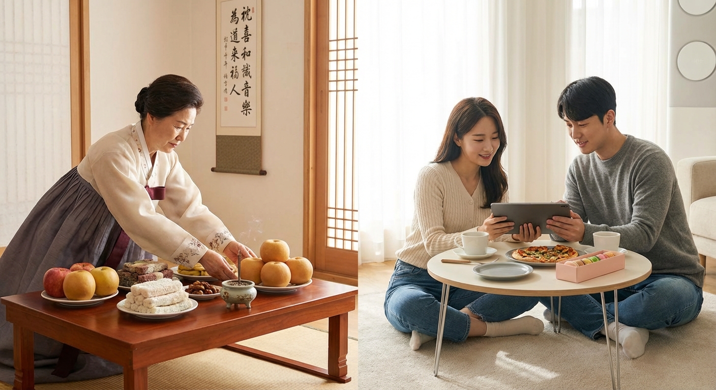 MZ세대의 설날 제사상, 샤인머스캣과 두쫀쿠가 올라가는 이유