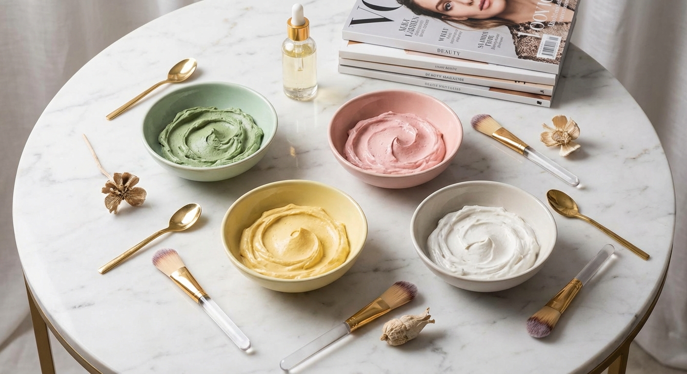 피부 타입별 모델링팩 제품 비교 사진