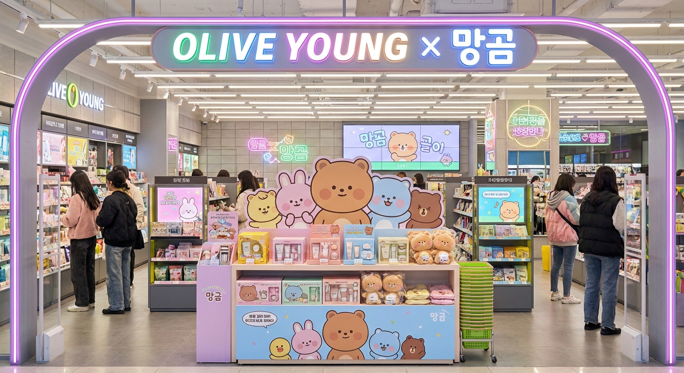 올리브영 망곰 콜라보, 2월 뷰티 시장이 들썩이는 이유