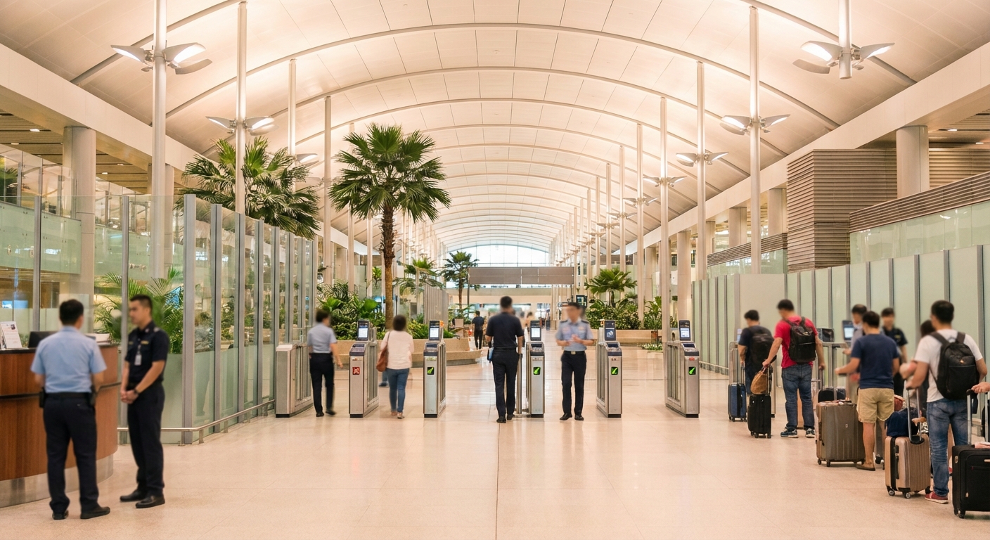 싱가포르 공항 세관 검사 구역