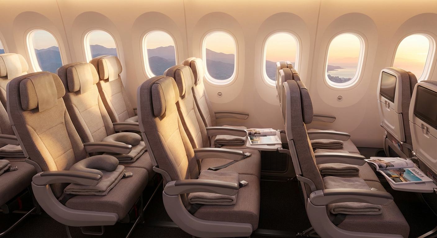 비행기 꼬리쪽 좌석이 명당인 이유 - 불편하지만 알고 보면 꿀 자리