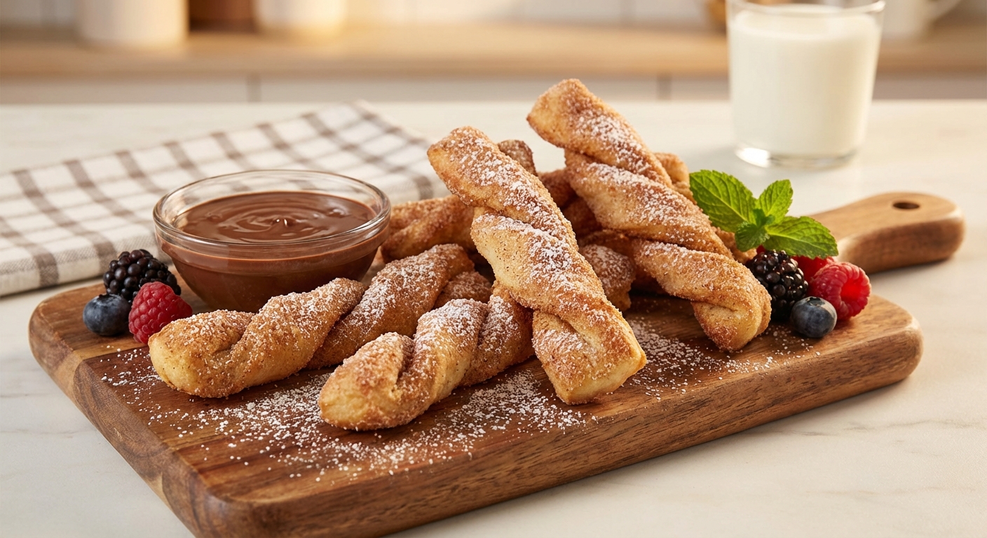 츄로스로 재탄생, 피자 가장자리 버리지 마세요!