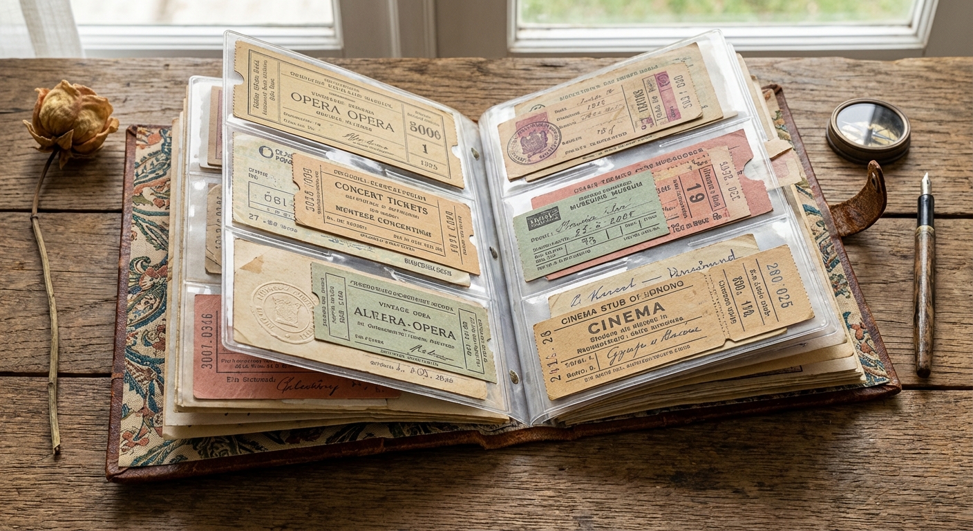 티켓 북으로 기억을 소장하는 특별한 방법