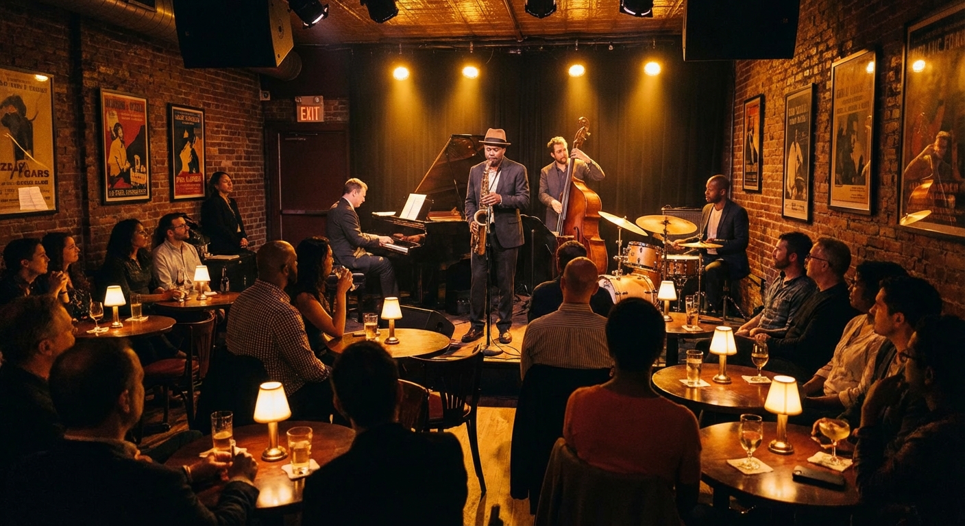 재즈 밴드 공연 장면