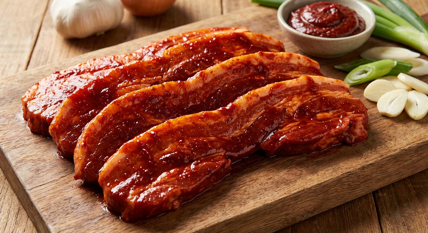 집에서 만드는 고추장 삼겹살 레시피, 매콤하고 고소한 한 끼의 완성