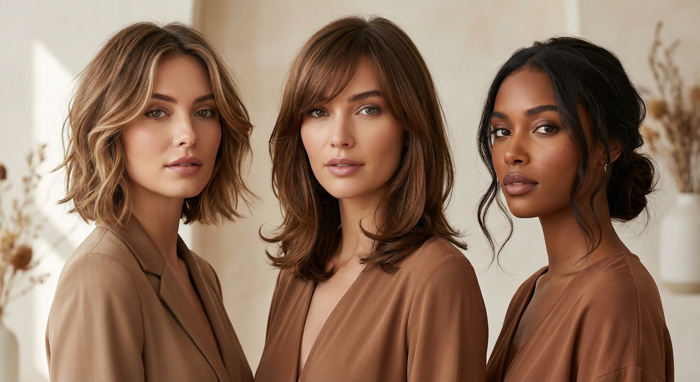 무턱 커버 헤어스타일 예시